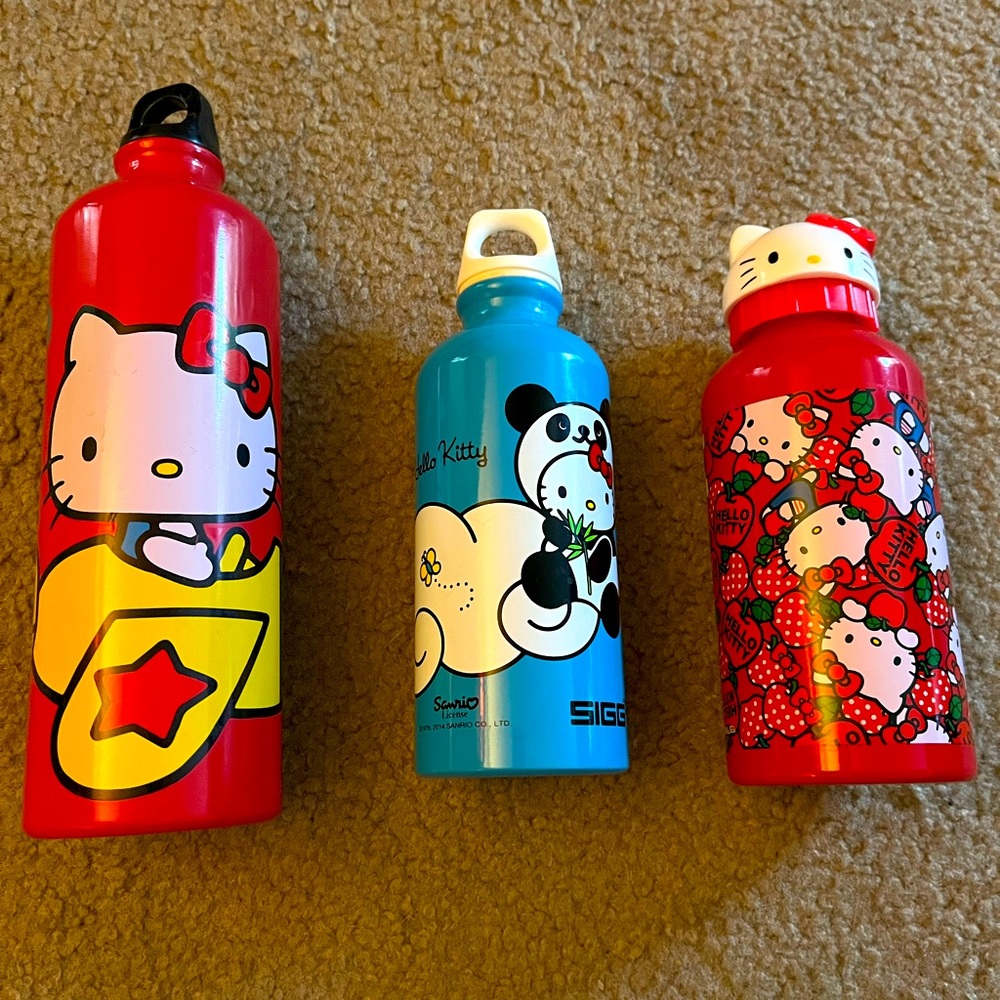 Hello Kitty metal water bottles